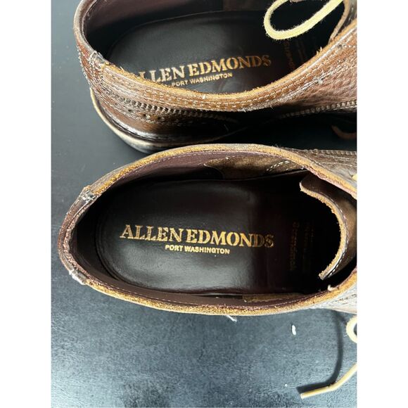 Allen Edmonds strandmok cap toe dress shoes size 7 1/2 main image 12